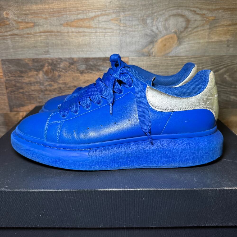 Alexander McQueen Oversize Cobalt Blue Sneakers 7.5M